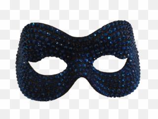Download Blue Swaroviski Crystal Masquerade Mask - Mask Face Mask Png,Masquerade Mask Png