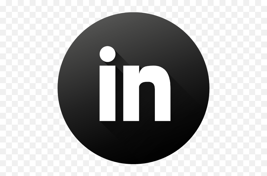 White Circle High Quality Linkedin Long Png Logo