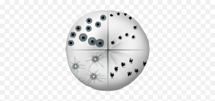 Set Of Bullet Holes Tufted Floor Pillow - Round U2022 Pixers We Live To Change Bullet Holes Brush Ps Png,Bullet Hole Png