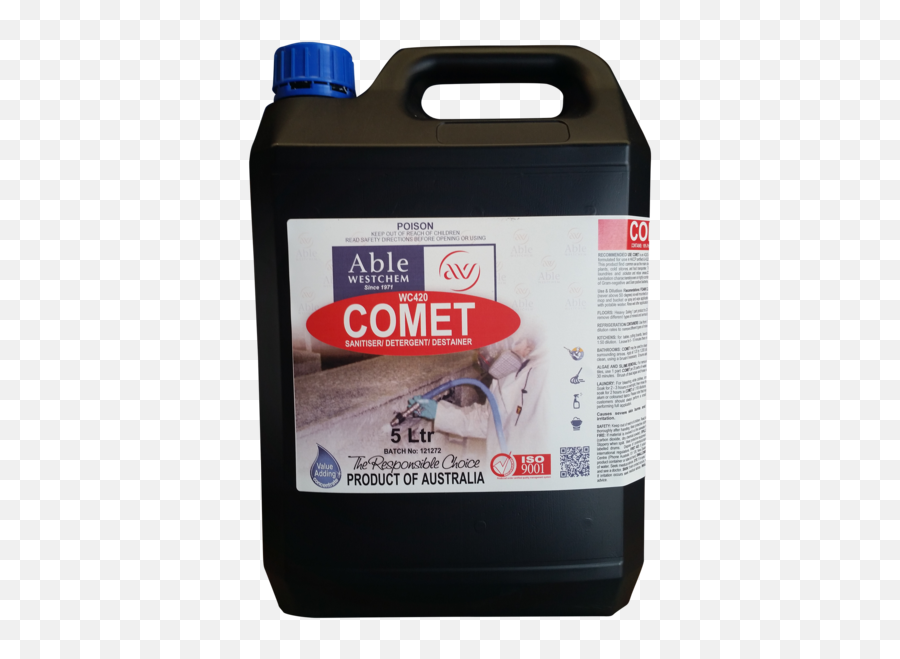 Comet - Foaming Cleaner Sanitiser U2013 Able Westchem Acid Cleaning For Stainless Steel Png,Comet Transparent