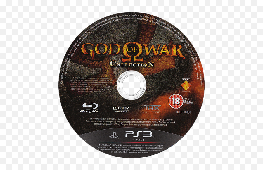 Bces00800 - God Of War Collection Metal Gear Solid Legacy Collection Disc Png,God Of War Transparent