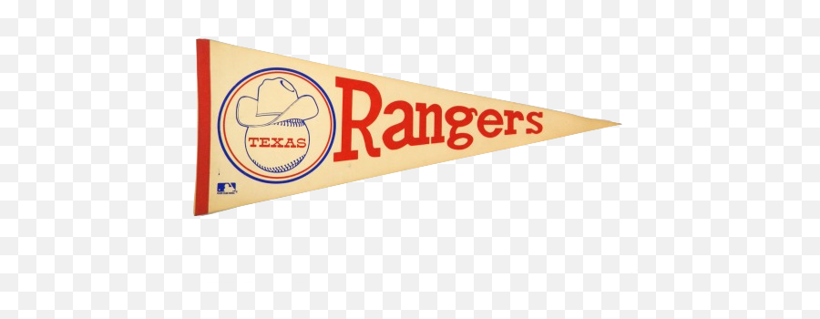 Ca 1975 Texas Rangers Seasons Pennant - Flag Png,Burger King Logo