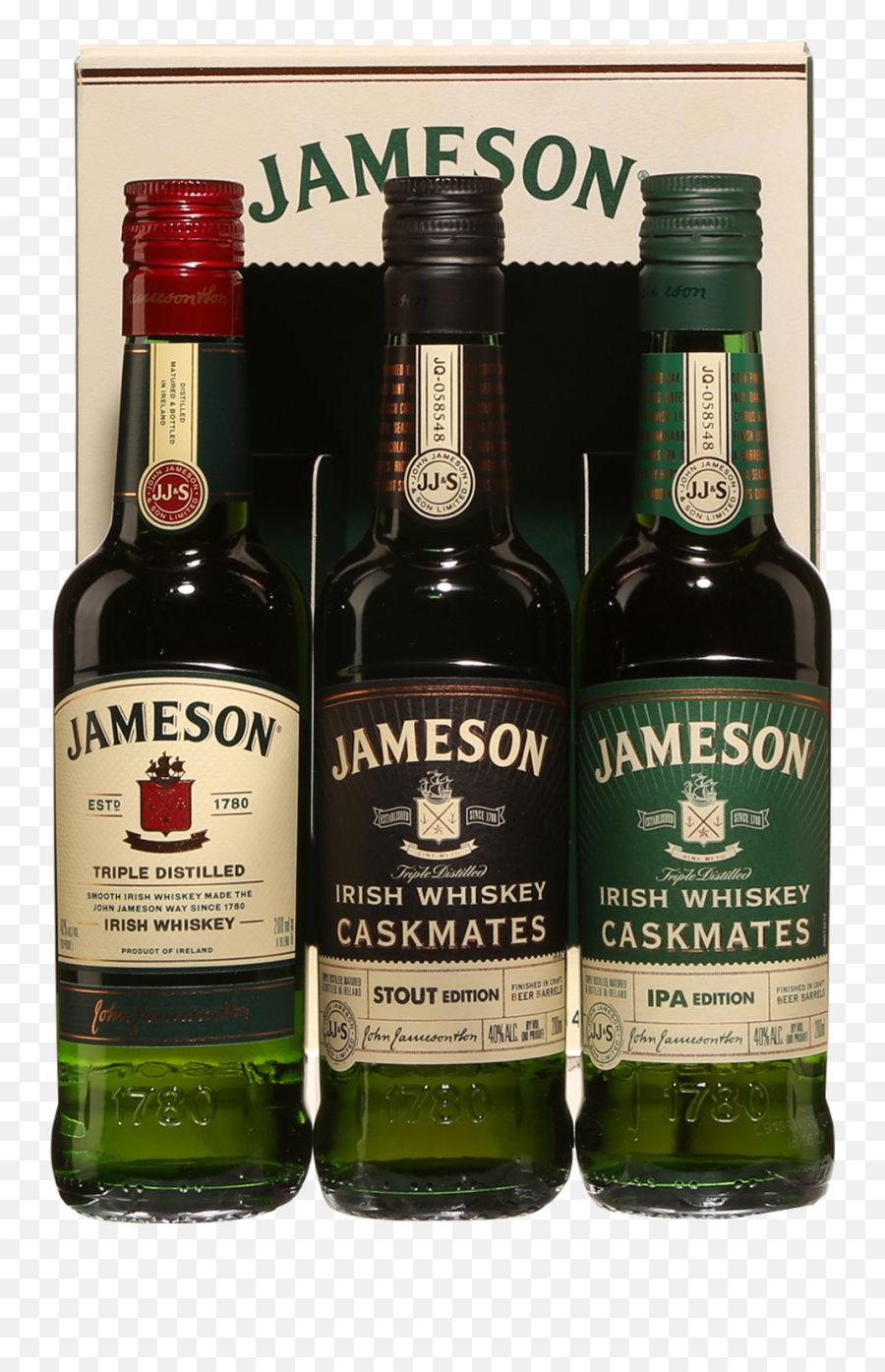 Jameson Irish Whiskey Family Wire Gift Pack 3 X 200 Ml - Jameson Irish Whiskey Png,Jameson Png