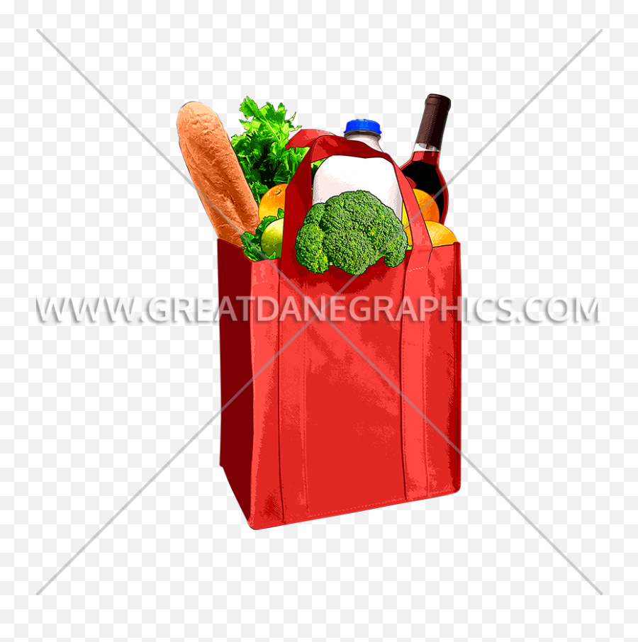 Grocery Bag Production Ready Artwork For T - Shirt Printing Illustration Png,Grocery Bag Png