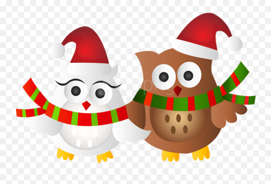 Download Christmas Owls Transparent Png - Christmas Owls Clip Art Christmas Owl,Owl Clipart Png