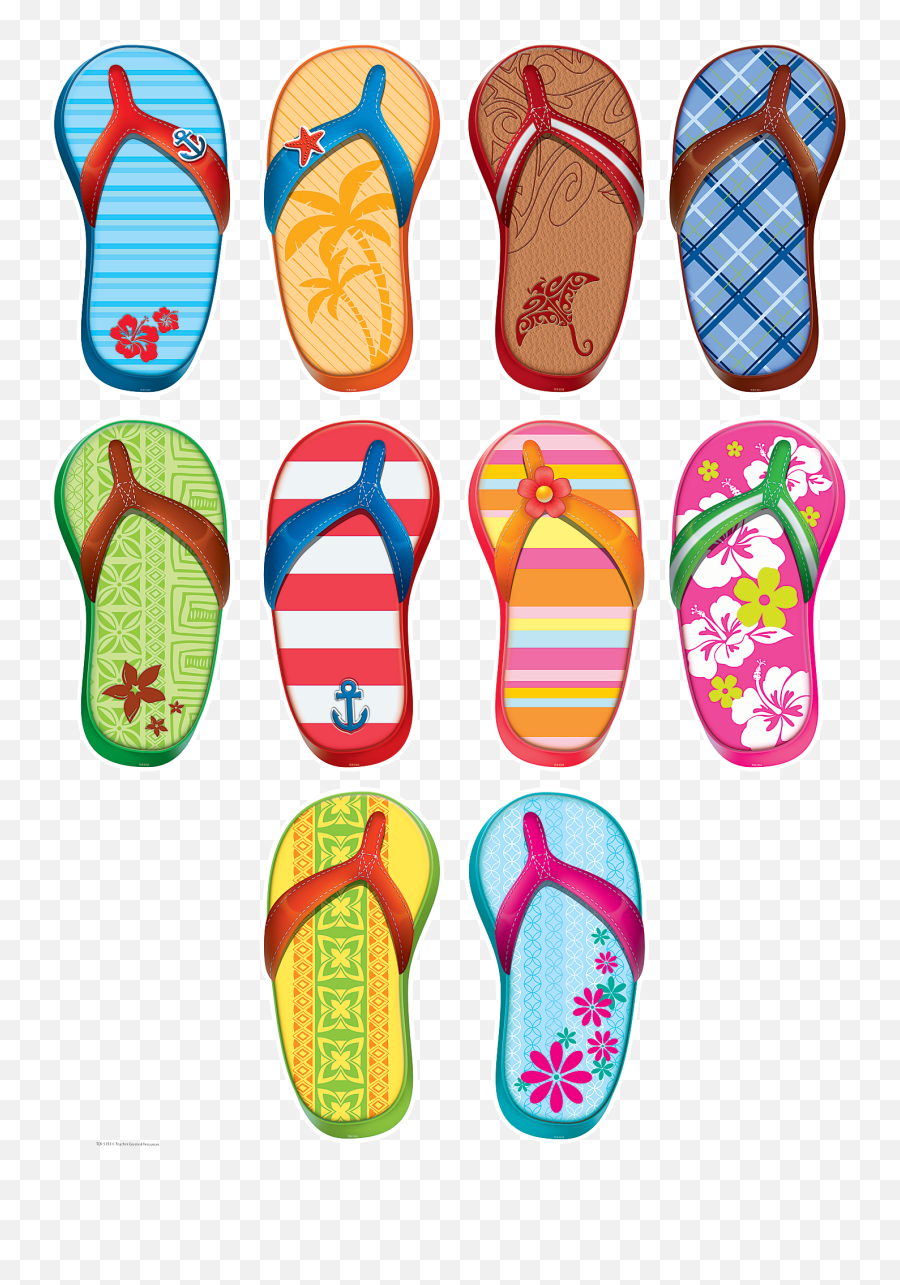 Flip Flops Accents - Flip Flop Bulletin Board Printable Png,Flip Flop Png