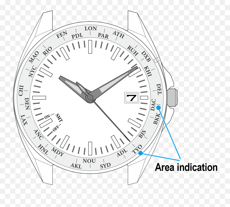 Clock Hand Png - The 26 Representative Area Names Are Watch,Clock Hand Png