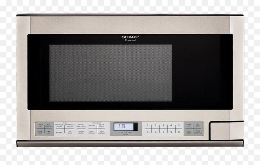 15 Cu Ft 1100w Stainless Steel Sharp Over - Thecounter Carousel Microwave Oven R1214ty Microwave Oven Png,Microwave Png