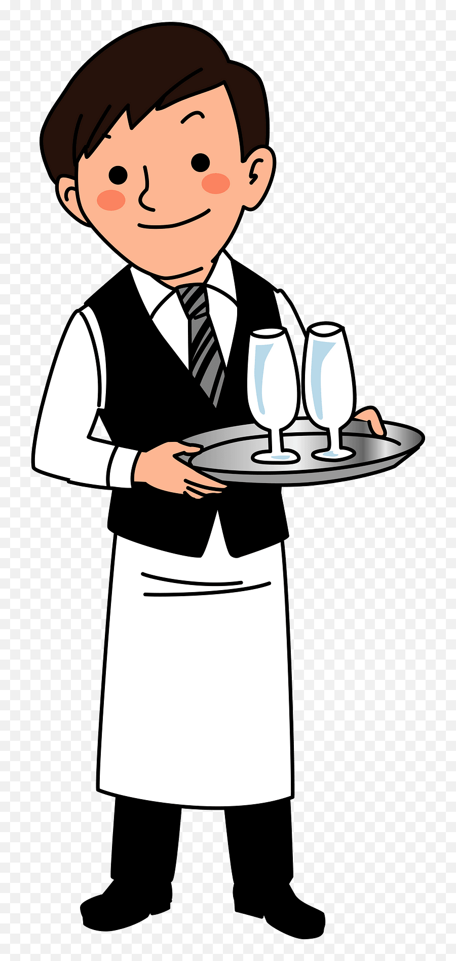 Waiter Man Clipart Free Download Transparent Png Creazilla - Waiter Clipart,Waiter Png