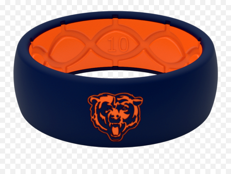 Bears Silicone Wedding Ring Lifetime Warranty U2013 Groove Life - Auburn Silicone Ring Png,Chicago Bears Png