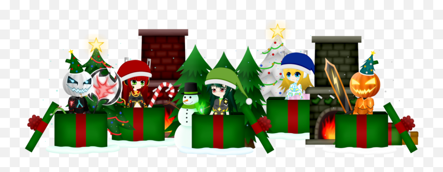 Christmas Hat Png Tumblr - Happy Holidays From Chibi Kingdom Santa Claus,Cartoon Christmas Hat Png