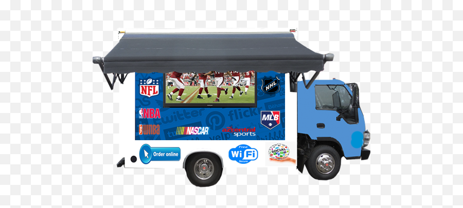 3 - D Mobile Showroomsmoving Active Adzmobile Billboards National Football League Kickoff Game Png,Truck Png