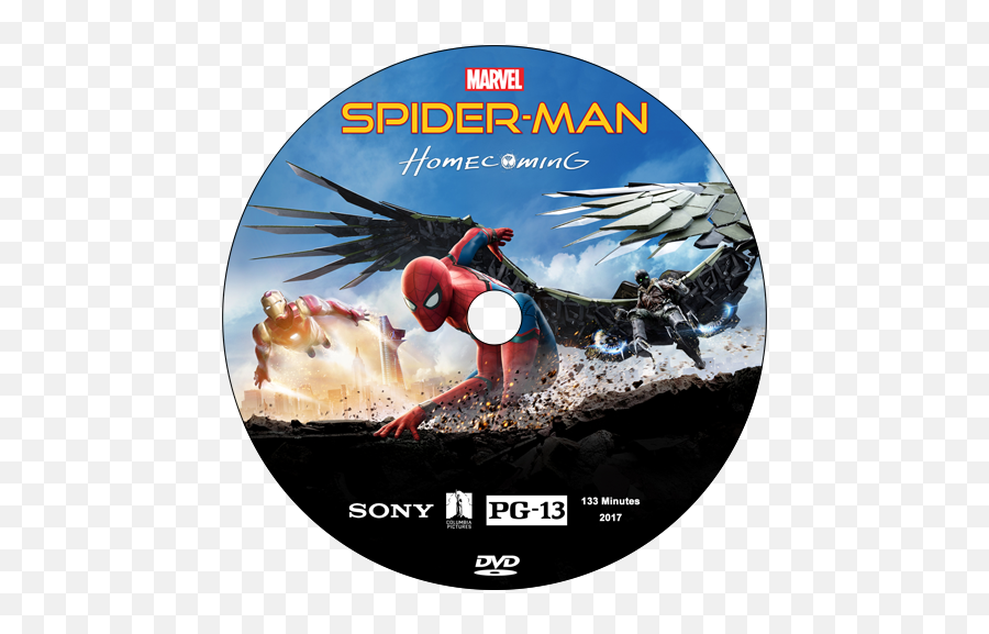 Spider - Man Homecoming Disc Label Spider Man Homecoming Png,Spiderman Homecoming Png