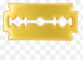 Razor Blade Transparent Image - Gold Razor Blade Png,Razor Blade Png