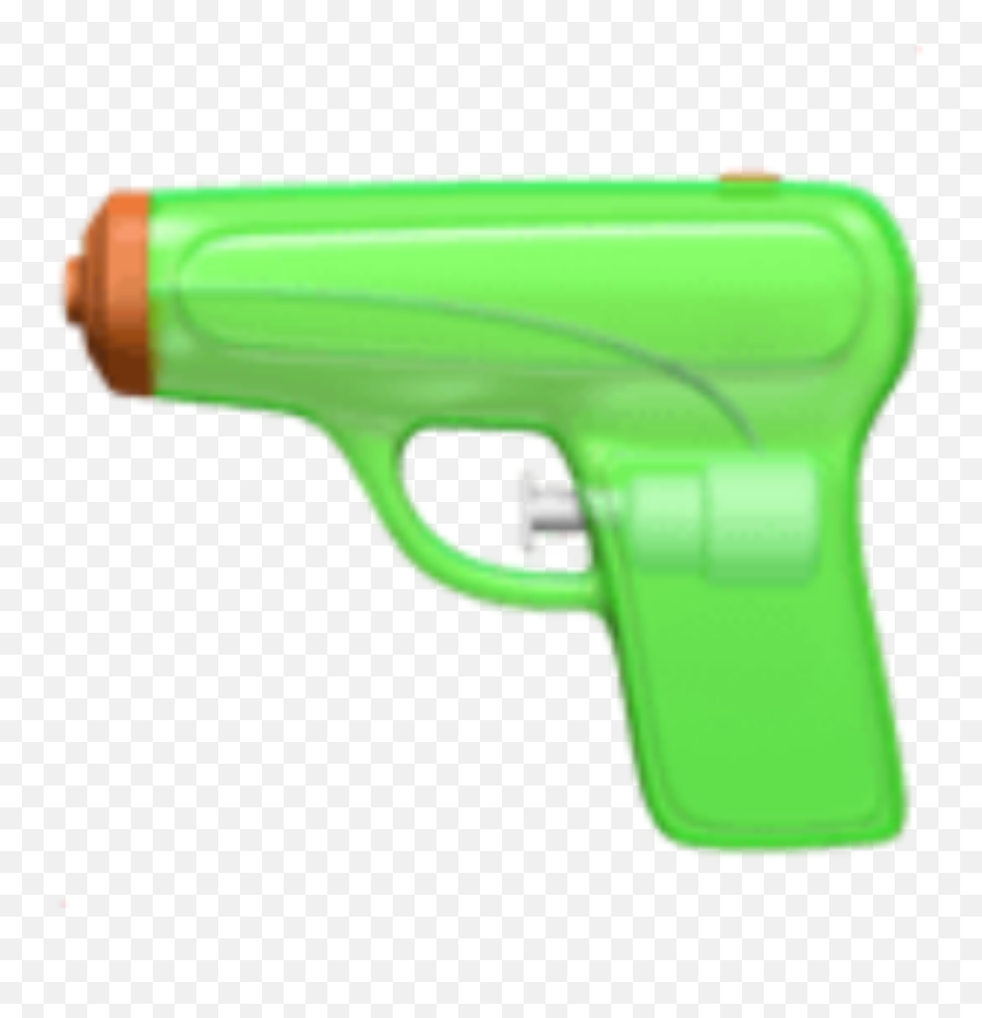 Gun Watergun Emoji Iphone Guns Green - Water Gun Emoji Png,Revolver Transparent Background