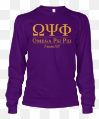 Download Omega Psi Phi Collegiate Long Sleeve Letters Greek - Long Sleeve Png,Omega Psi Phi Png