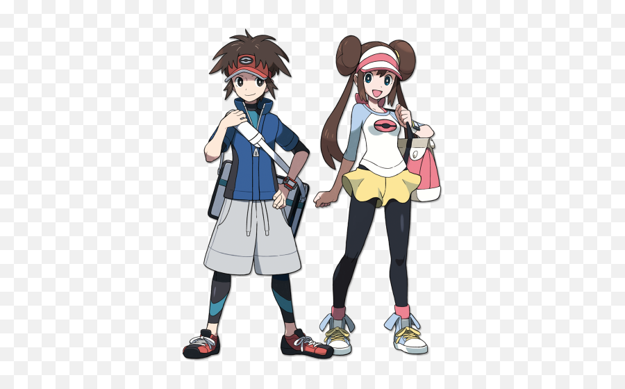 Pokemon Black 2 And White Wiki Guide - Pokemon Black And White Main Characters Png,Pokemon Logo Black And White