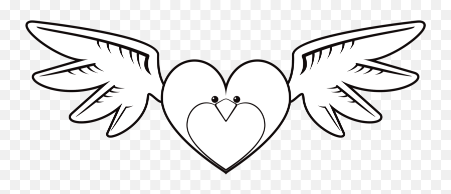 Emotionheartlove Png Clipart - Royalty Free Svg Png Birds Heart Art,Heart Png Black