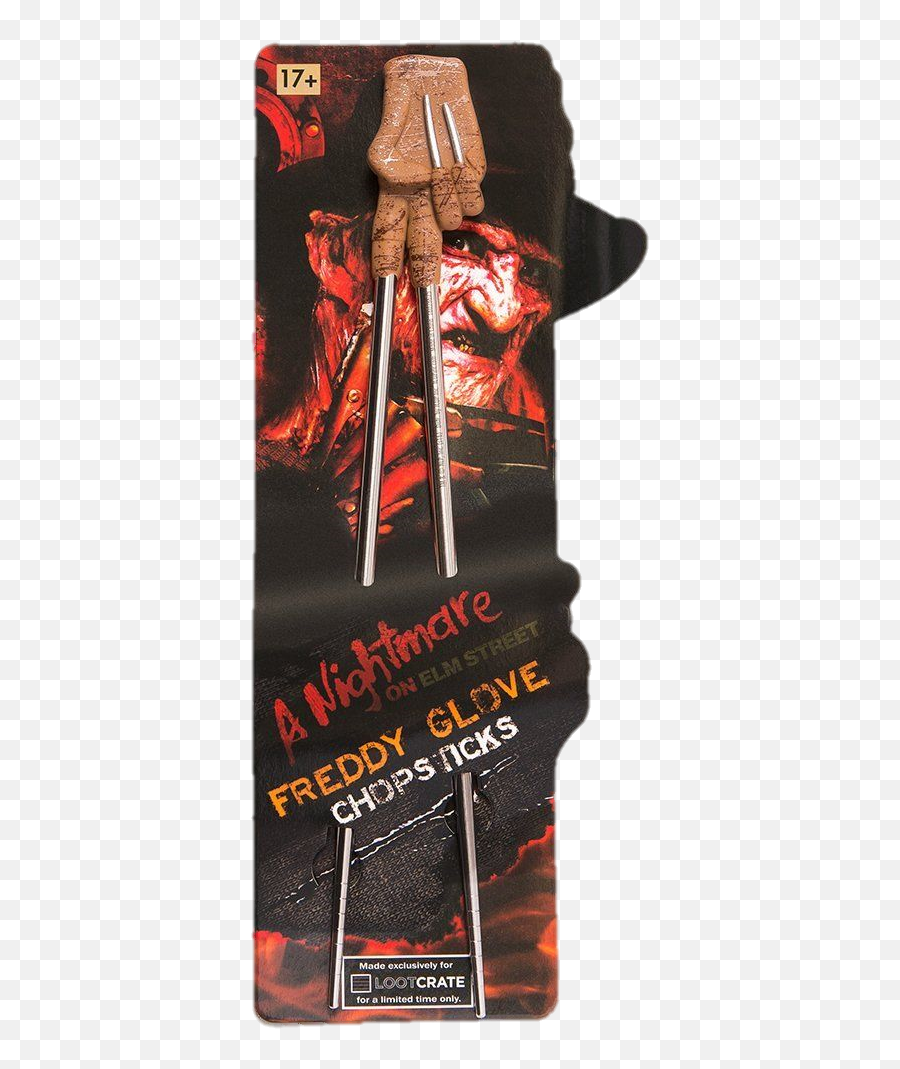 Download Hd Loot Crate Exclusive Nightmare - Freddy Krueger Chopsticks Png,Nightmare On Elm Street Logo