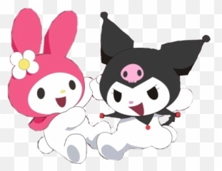 Cutesy Cute Kuromi Mymelody Sticker By U208a - My Melody Kuromi Wallpaper Pc Png,Kuromi Transparent