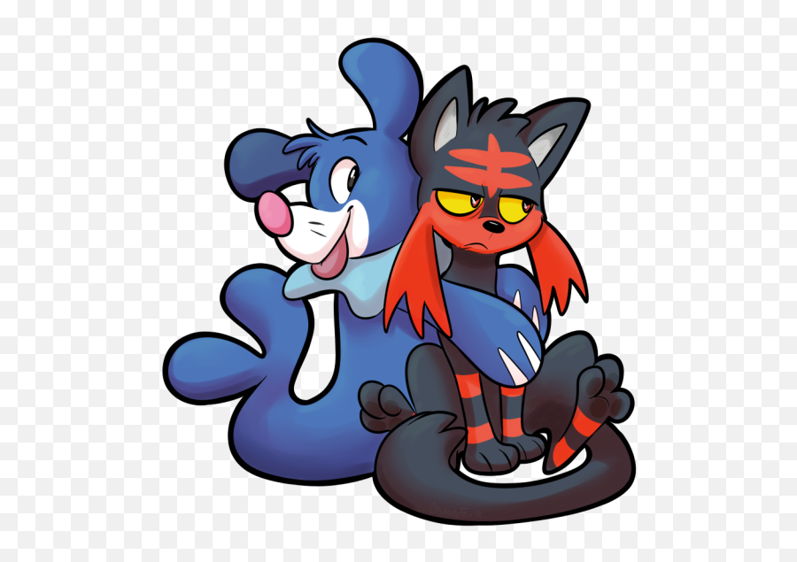 Download Poplio Litten Sticker - Fictional Character Png,Litten Png