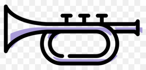 Music Trumpet Instrument Icon - For Teen png
