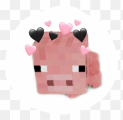 Jeremy Pig Minecraft Aesthetic Sticker - Girly png