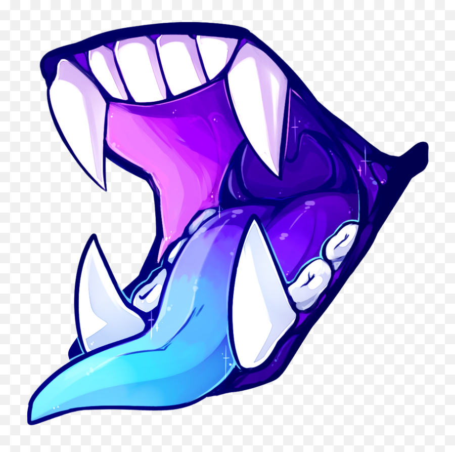 Download Monster Teeth Stickers - Aesthetic Sketchbook Vector Png,Monster Teeth Png