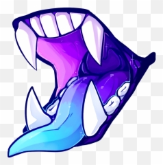 Download Monster Teeth Stickers - Aesthetic Sketchbook Vector Png