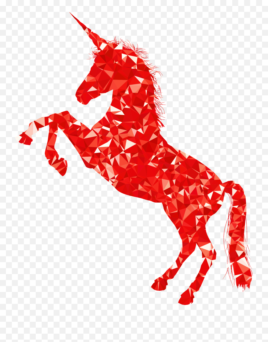 Geometric Ruby Unicorn - Ruby Unicorn Png,Transparent Unicorn