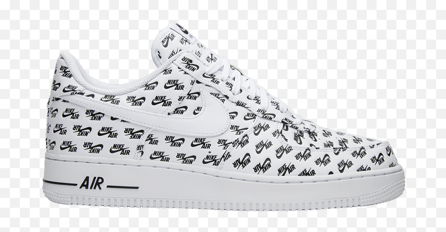 Air Force 1 Low 07 Qs All Over Logo - Patterned Nike Air Forces Png,Nike Logo White