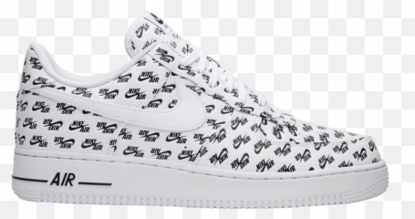 Air Force 1 Low 07 Qs All Over Logo - Patterned Nike Forces png