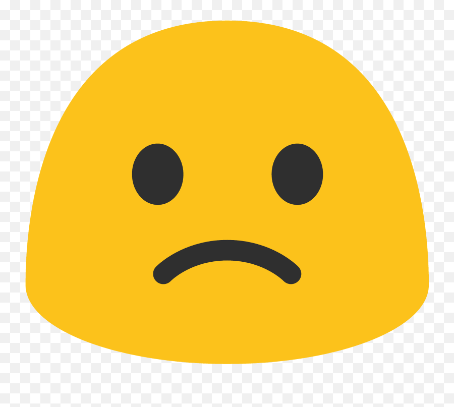 Slightly Frowning Face Emoji Clipart Free Download - Emoji Png,Frowning Happy Face Icon