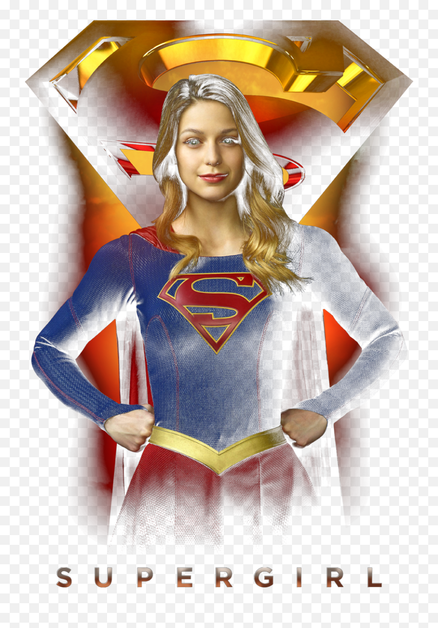 Download Hd Supergirl Standing Symbol Menu0027s Ringer T - Shirt Superman Png,Supergirl Logo Png