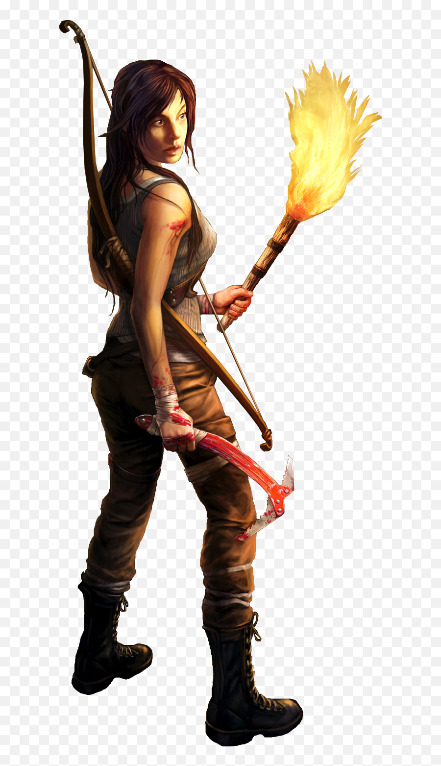 Download Lara Croft Tomb Raider With Bow Png Image For Free - Tomb Raider Lara Croft Png,Hair Bow Png