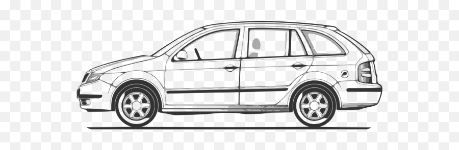 Free Car Png Back Download Clip Art - Car Side View Vector,Back Of Car Png