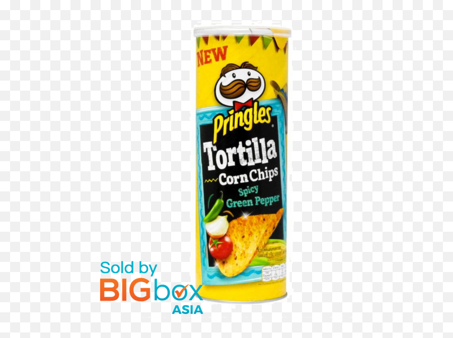 Pringles Tortilla Spicy Green Pepper 110g - Pringles Png,Pringles Png