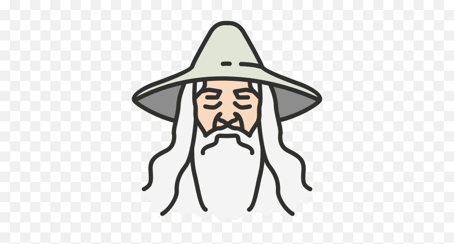 Gandalf Lord Of The Rings Old Man Wizard Icon - Lord Of The Rings Icon Png,Old Man Png