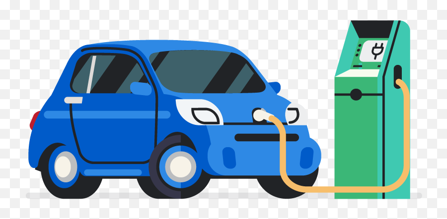 Electric Car Png - Electric Vehicles,Blue Car Png
