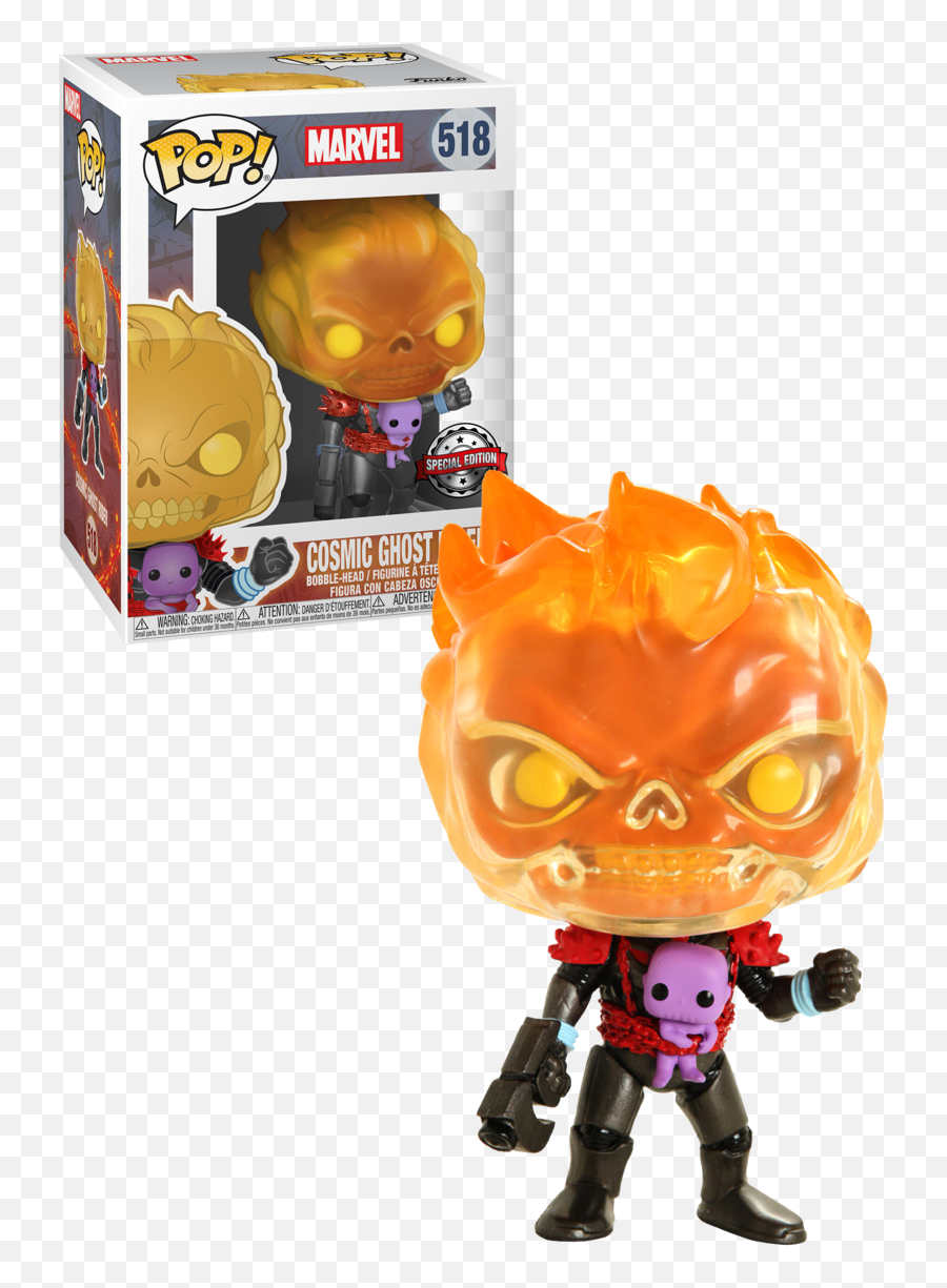 Funko Pop Marvel 518 Cosmic Ghost Rider - Lacc 2019 Comic Con New Mint Condition Venom Ghost Rider Funko Png,Ghost Rider Transparent