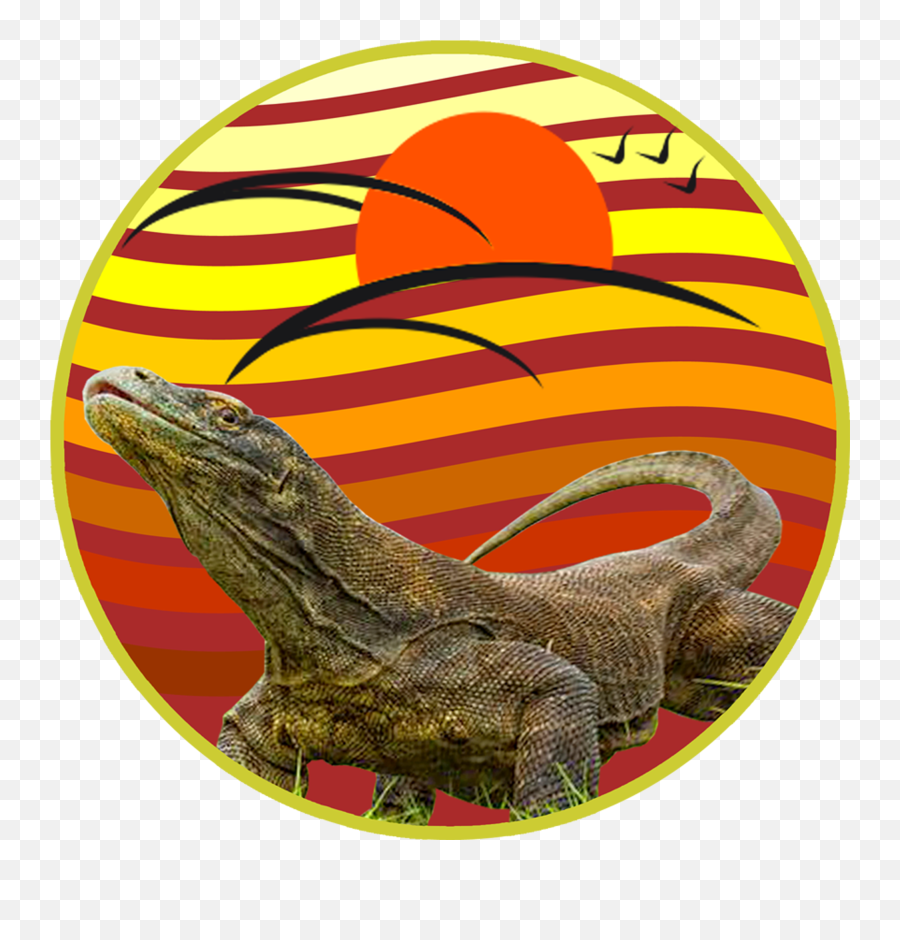 Komodo Dragon Illustration - Monitor Lizard Png,Komodo Dragon Png