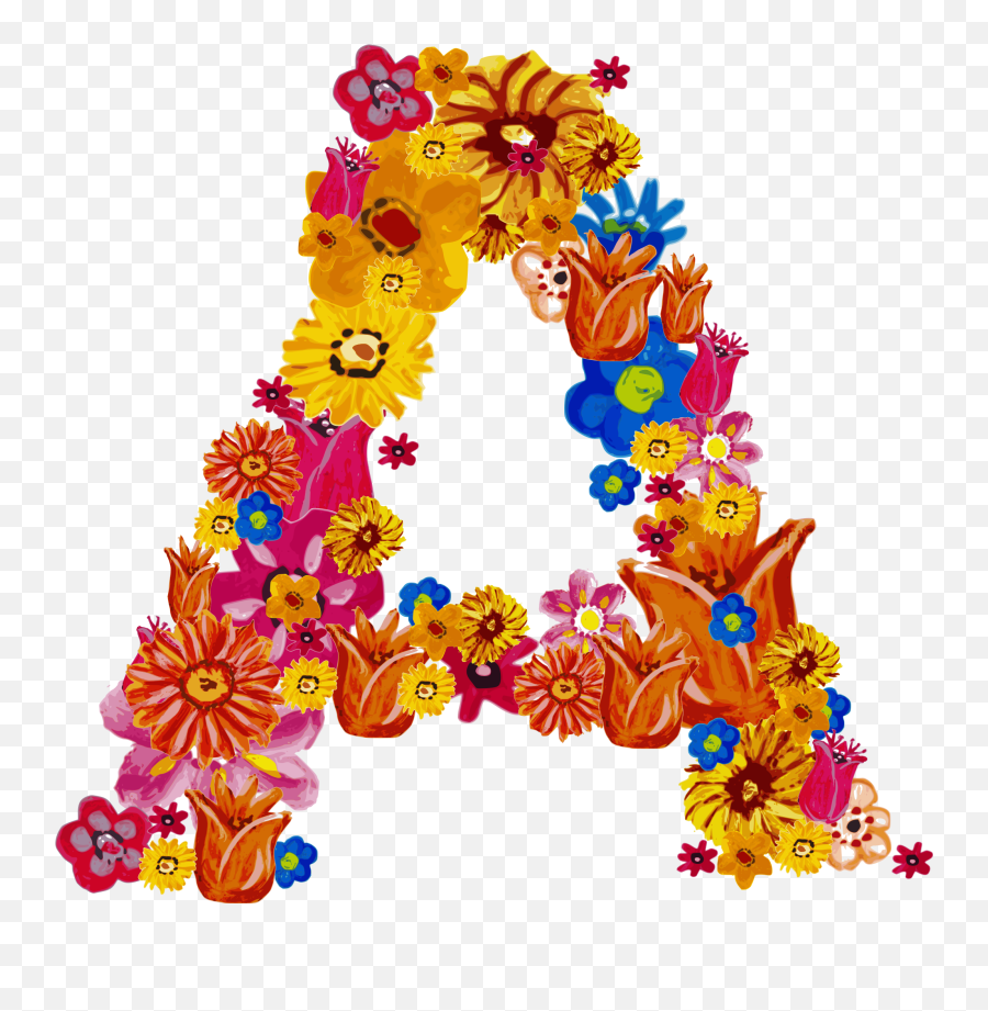 Flower Alphabet Transparent - Floral Fonts Free Download Png,Alphabet Png
