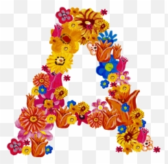 Flower Alphabet Transparent - Floral Fonts Free Download Png,Alphabet Png