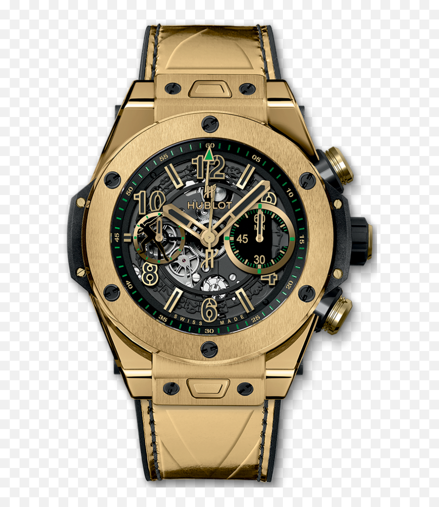 Hublot Big Bang Unico Yellow Gold Usain Bolt 411vx1189vrusb16 - Hublot Big Bang Unico Png,Usain Bolt Logo