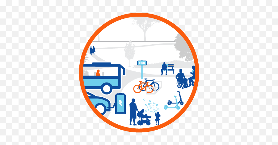 Shared Mobility Hubs - Tree Png,Hub Icon