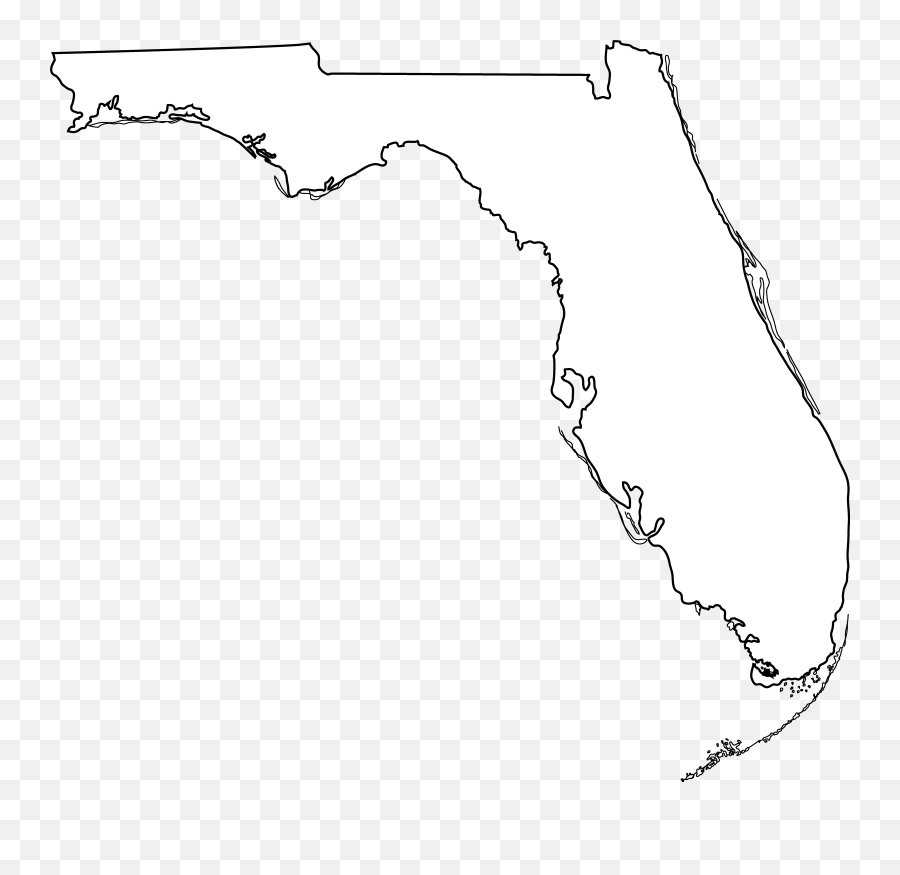 Free Florida State Outline Png Download Clip Art - State Of Florida White Png,United States Outline Png