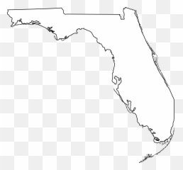 Free Florida State Outline Png Download Clip Art - Of White