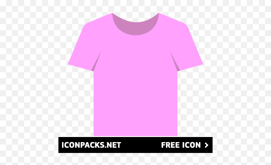 Free Pink Shirt Icon Symbol Png Svg Download - Short Sleeve,Merch Icon