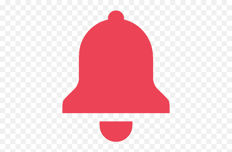 Red Bell Notification Icon Png Free Cutout U0026 Clipart Tray