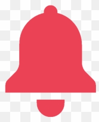 Red Bell Notification Icon Png Free Cutout U0026 Clipart Tray